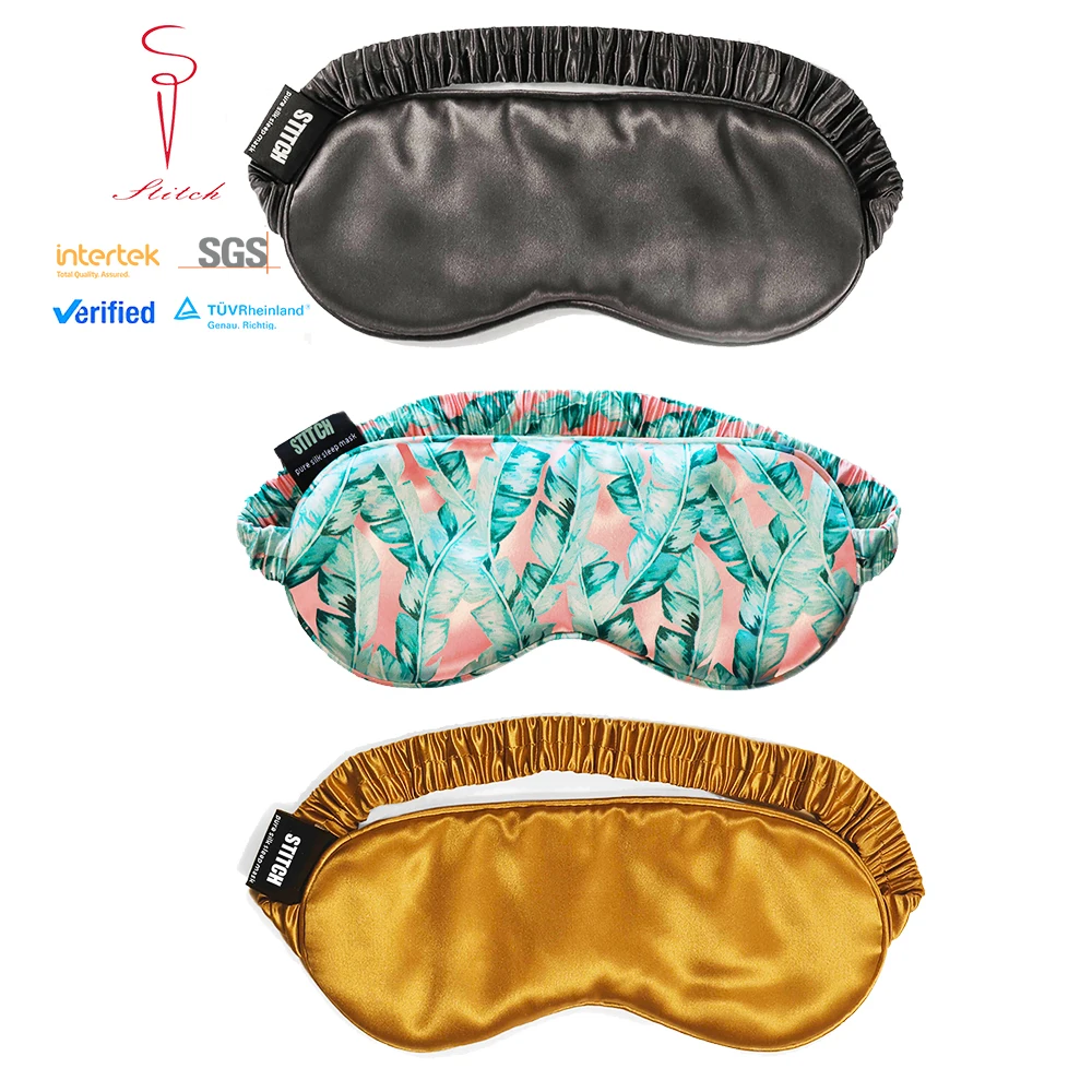 

Custom wholesale blindfold natural travel mulberry silk sleeping under eye masks silk for eye sleep silk eyemask