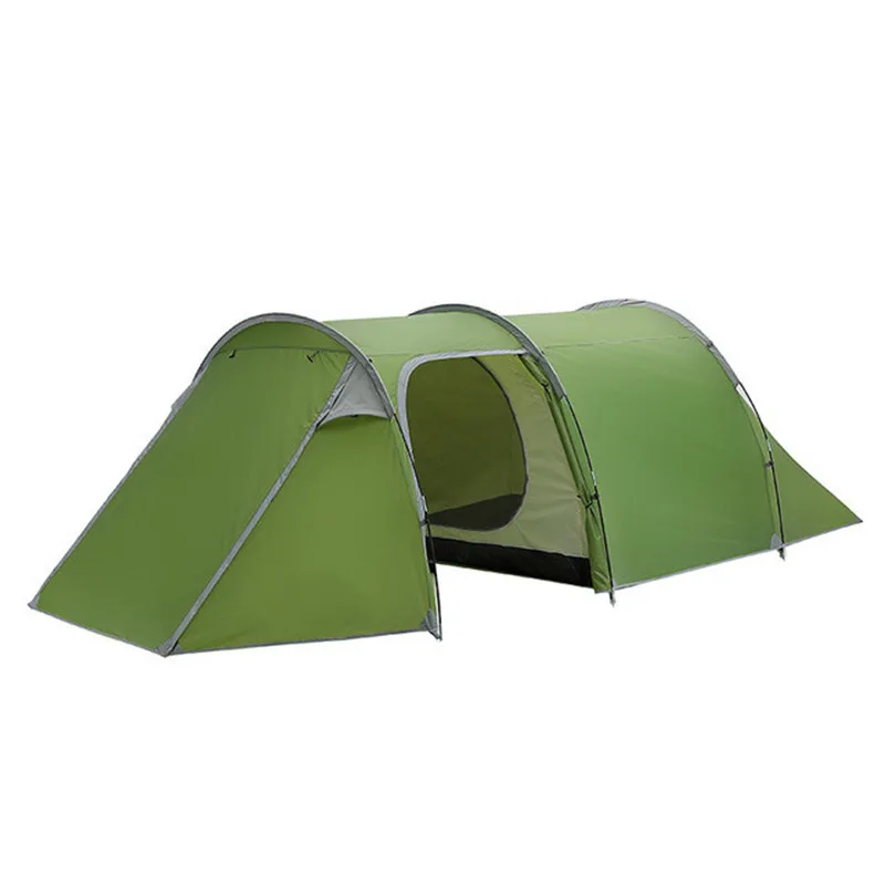 

outdoor camping tent with one room one hall waterproof double layer 3-4 person use instant open eco-frinedly materials, Customized