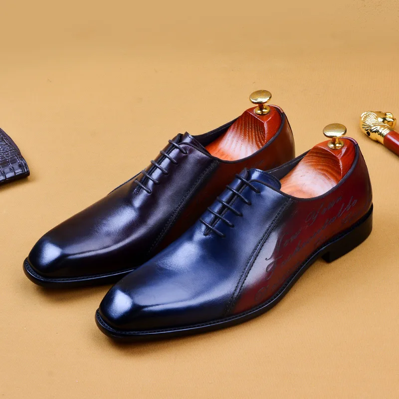 

Men's Formal Genuine Leather Shoes Spring / Summer British Oxfords Black / Wedding / Party & Evening