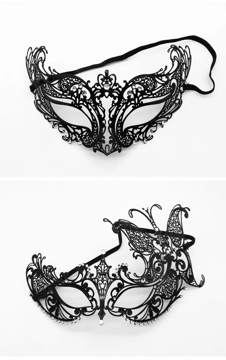 批发威尼斯化妆舞会眼睛面具女性女孩性感蕾丝黑色眼膜