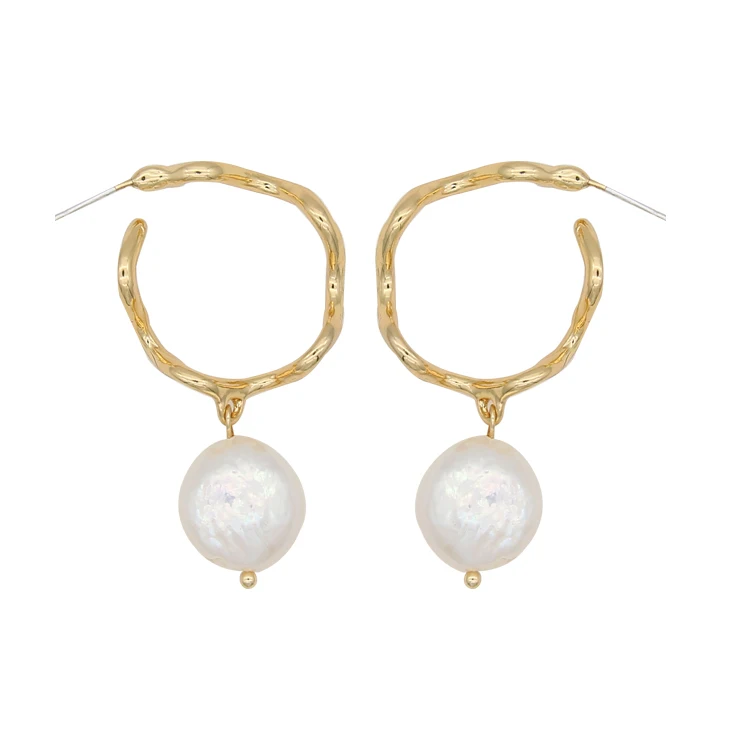 

Latest Design Of Genuine Pearl Earrings,Small And Fresh Curved Pearl Earrings