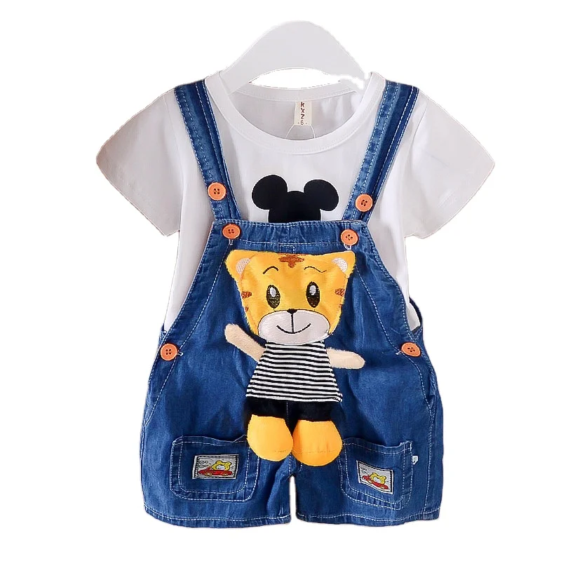 

Children's pants baby baby children's sling shorts jeans children's clothing boys and girls summer clothes