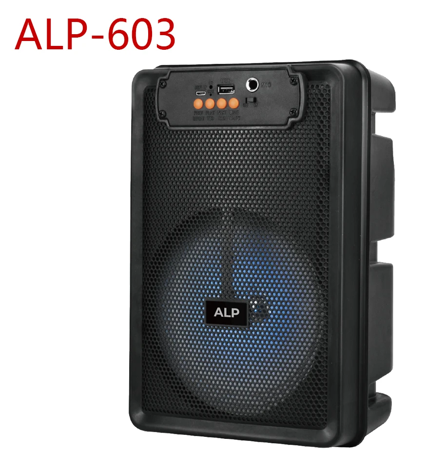 

top sell ailipu speaker audio 6.5 inch subwoofer speaker karaoke case plastic active wireless portable mini speaker for sale