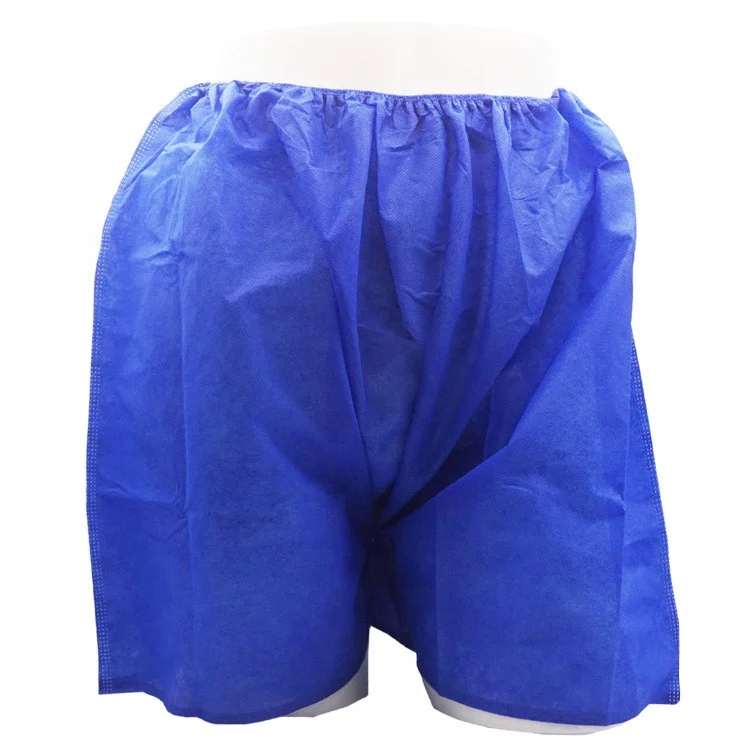 

factory price hotel products men's disposable underwear non woven underwear leisure sports underpants, Blue