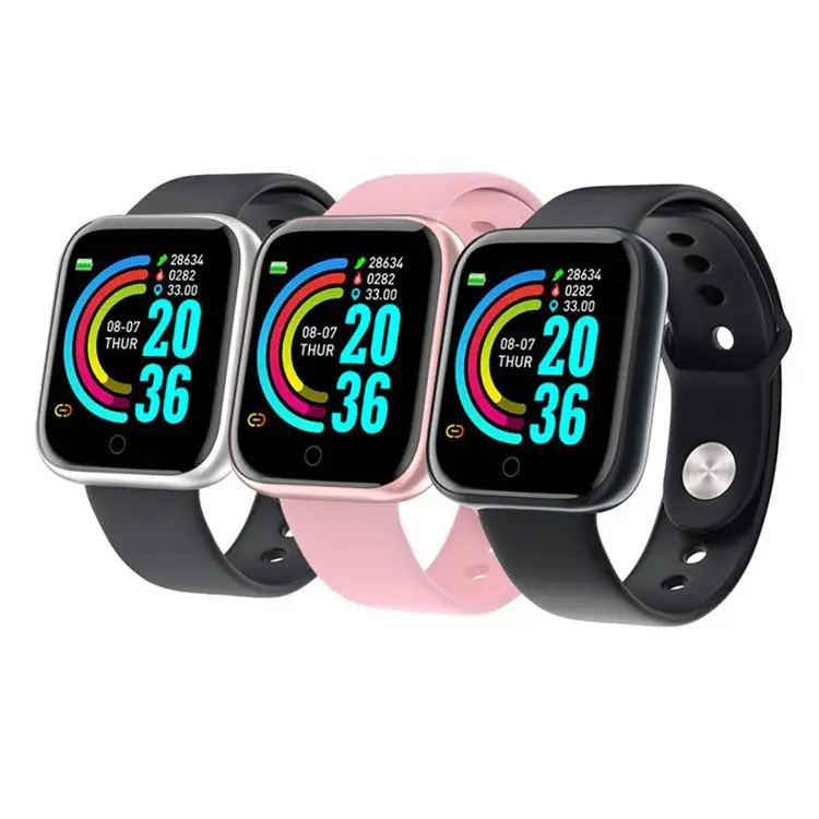 

Y68 smart watch Fitness Sport Waterproof Smart Wristband With Heart Rate Monitor Fitness Sport Y68 Smartwatch D20