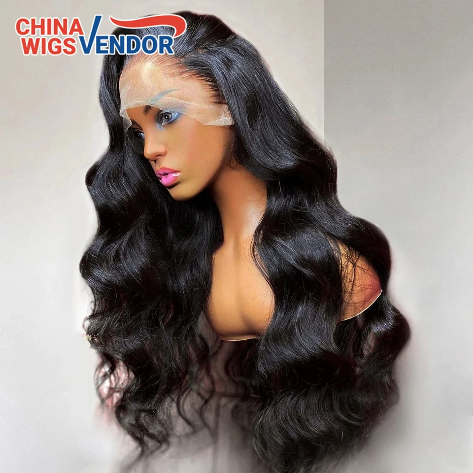 

Unprocessed Brazilian Human Hair HD Full Lace Wig Vendors, Body Wave Cuticle Aligned 100% Virgin Hair Wigs For Black Women, Natural color, wholesale hair piece