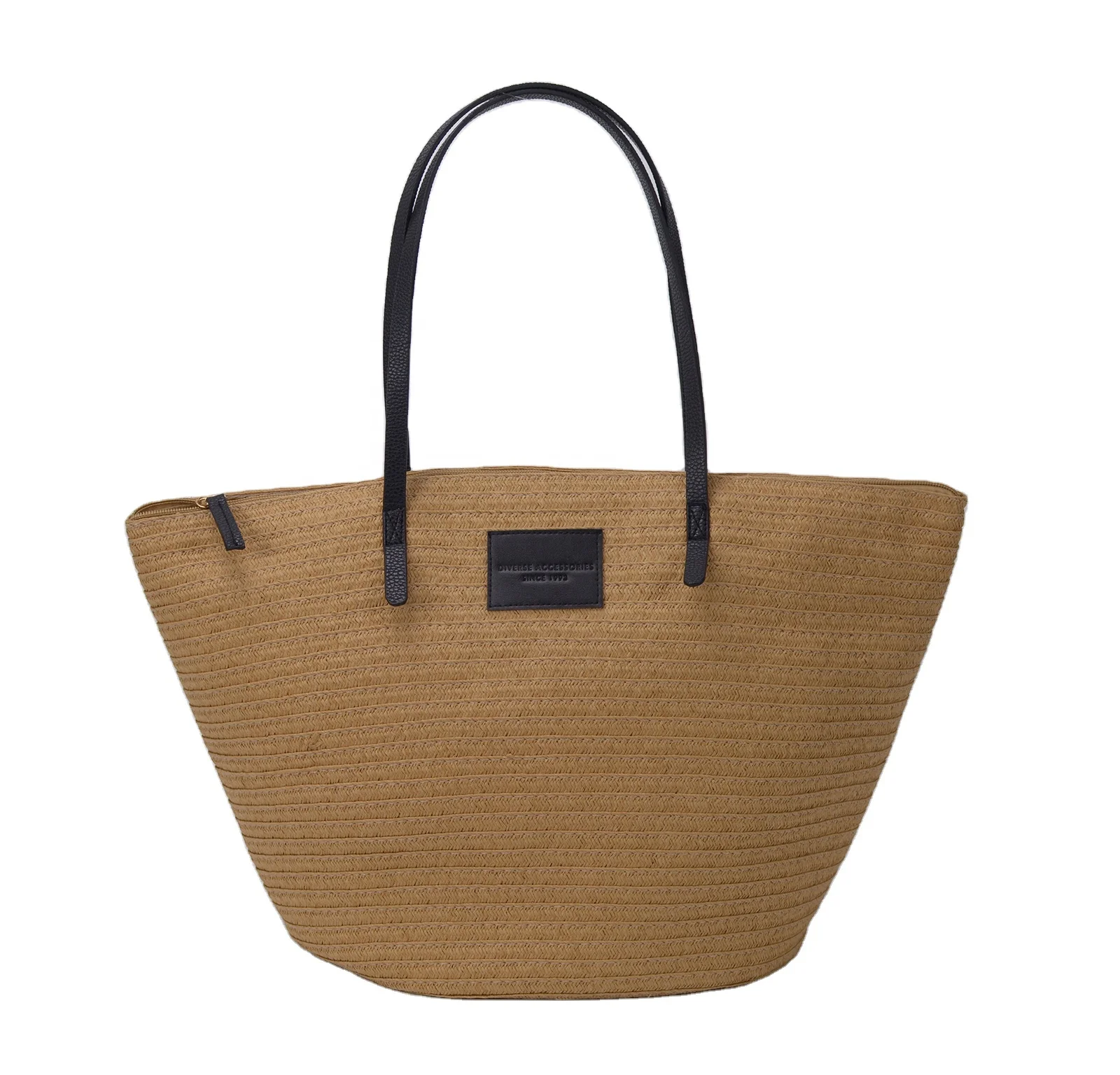 

SS22 lady European fashion summer bags paper beach bag Natural Tote straw bags