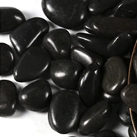 
SynHua Manufacturer High polished pebbles black river garden pebble for sale 