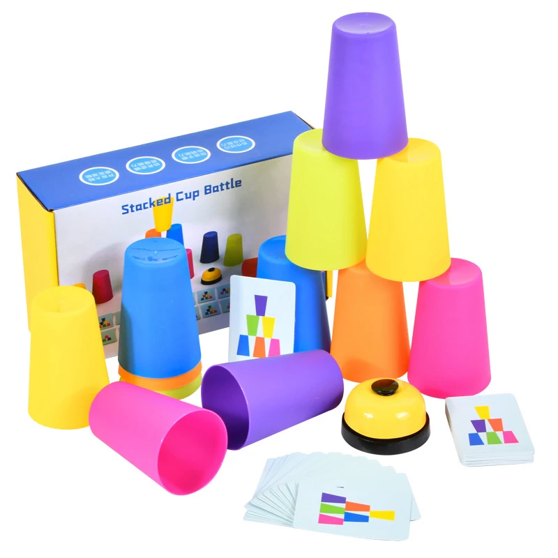 

2022 Factory Direct Sale Educational Battle Cups Stacking Cups Game Toy Set with Plastic Material