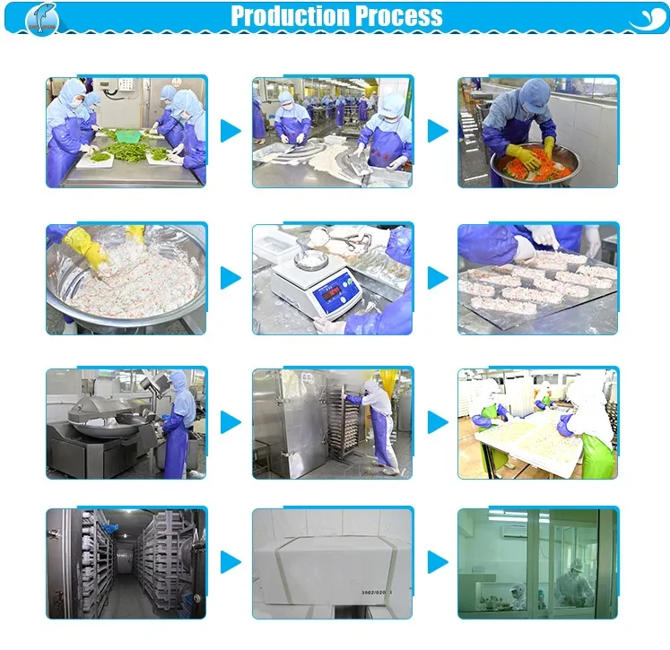 Japanese food cooked frozen seasoned vegetable seafood cake