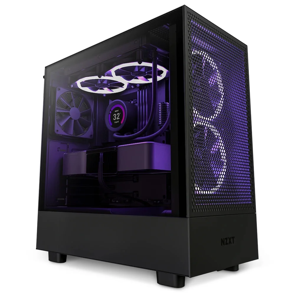 

Computer Case H5 FlOW BLACK RGB Middle Tower Case Gaming Computer Cases Gaming PC