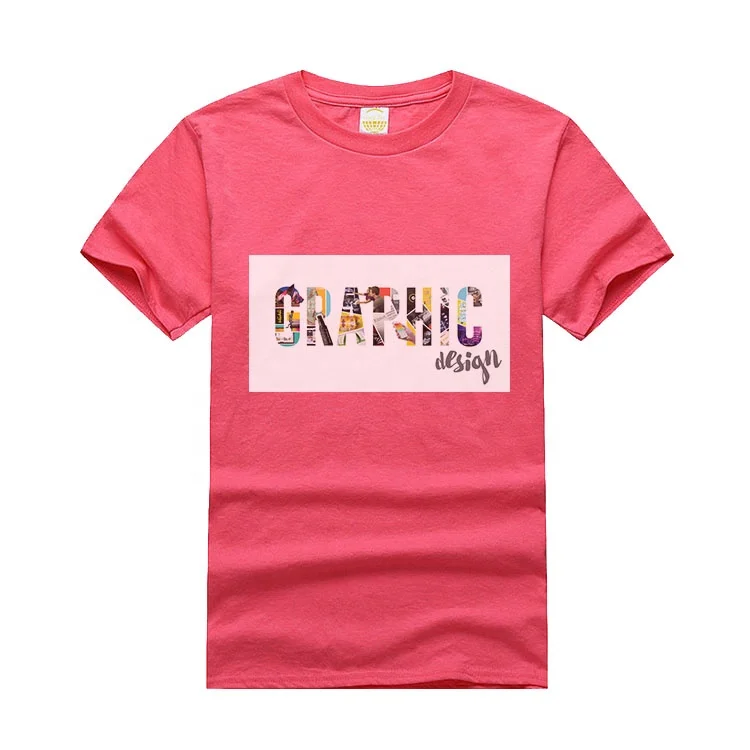 

Custom Designer Graphic LOGO Printing Tees Plain Color Loose T shirt