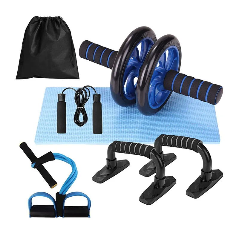 

Ab Wheel Roller 5 Set 5 In 1 Ab Wheel Roller Kit Ab Exercise Abs Roller Multifunctional Abdominal Sit, Black