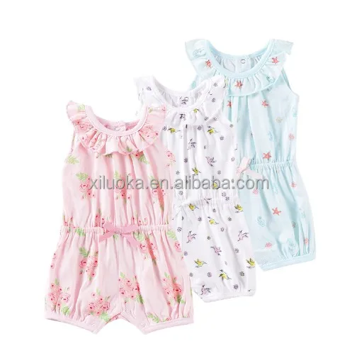

Wholesale Baby Clothes Fashion Hot Sale Baby Girl Clothes Sleeveless Baby Romper, Picture