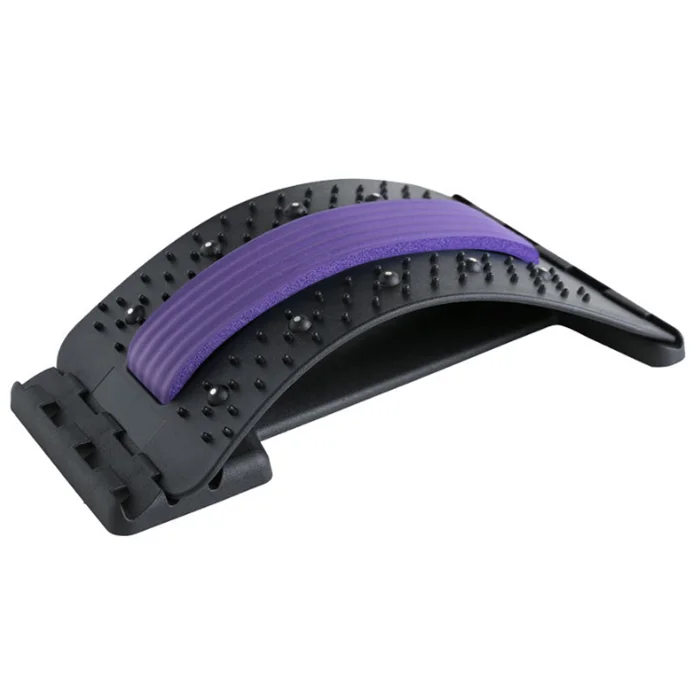 

Factory back pain massager lumbar orthotics high and low adjustable back cushion massage spine waist back stretcher massage