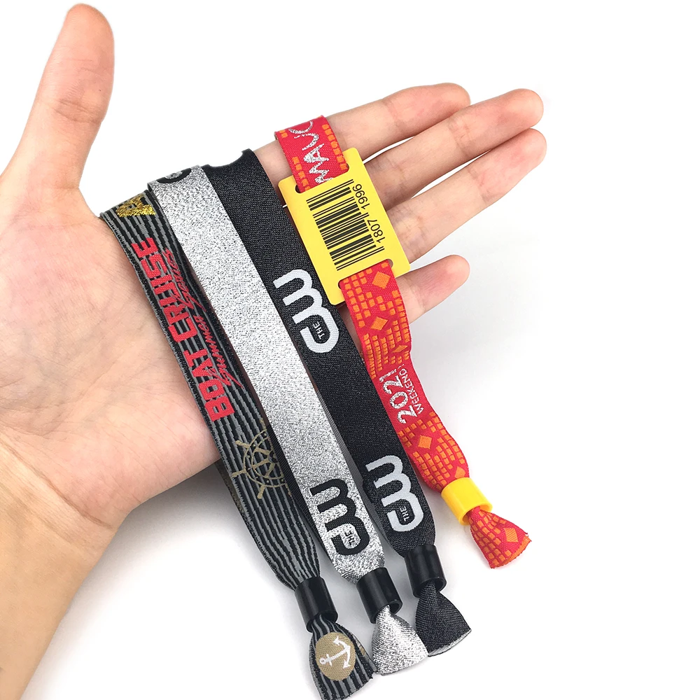 

Custom Hot Sales Festival Events Woven Wristband Custom Bracelet Fashion Hand Band Logo LX Promotional Gifts Fashion Customized