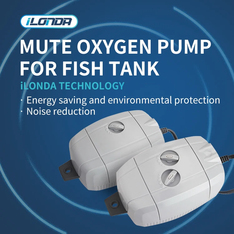 Aquarium Fish Tank Water Pump Double Hole Ultraquiet Oxygen Pump