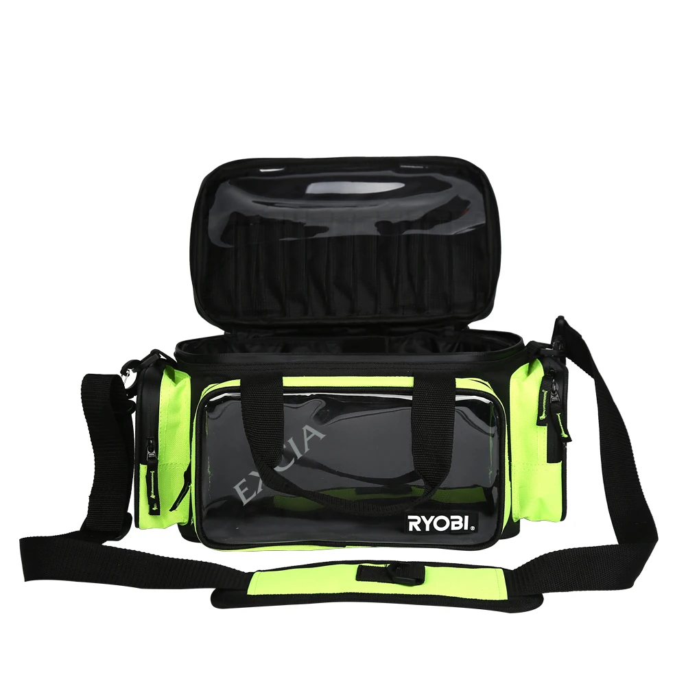 

RYOBI Fishing Bag Outdoor Large Capacity Multi-purpose Fishingbags, Green yellow color