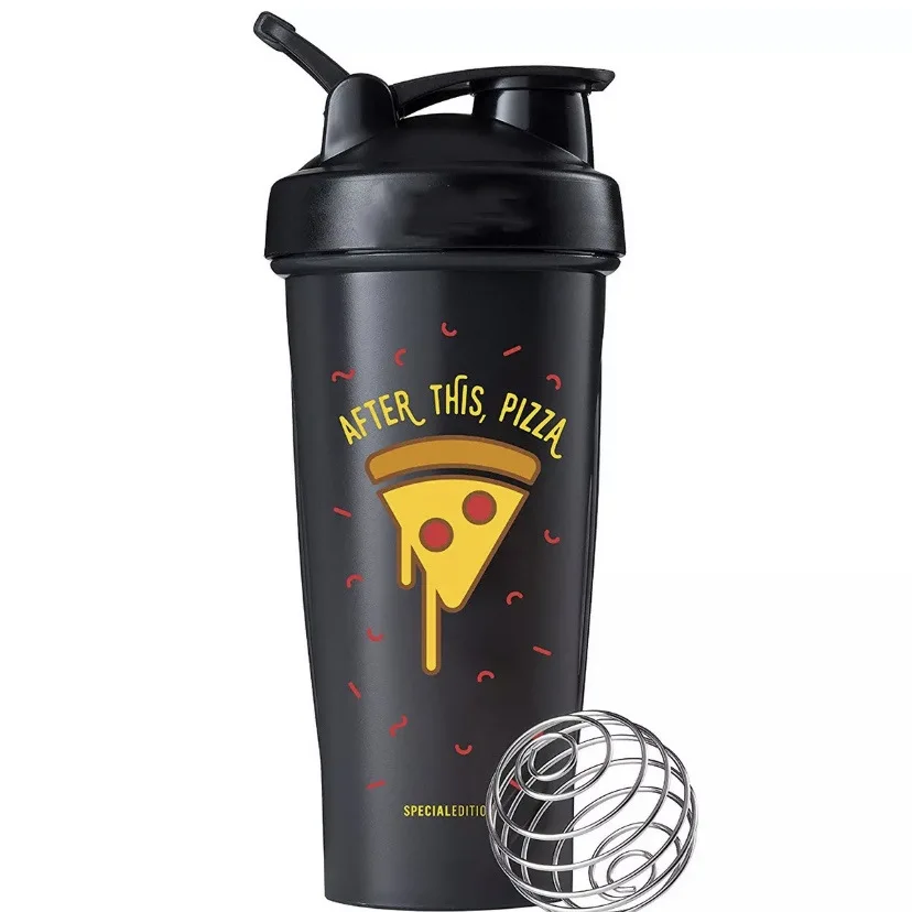 

New design Custom logo Wholesale Shaker Cup Bottle BPA free Sports Fitness Plastic Gym Protein Shaker Bottle