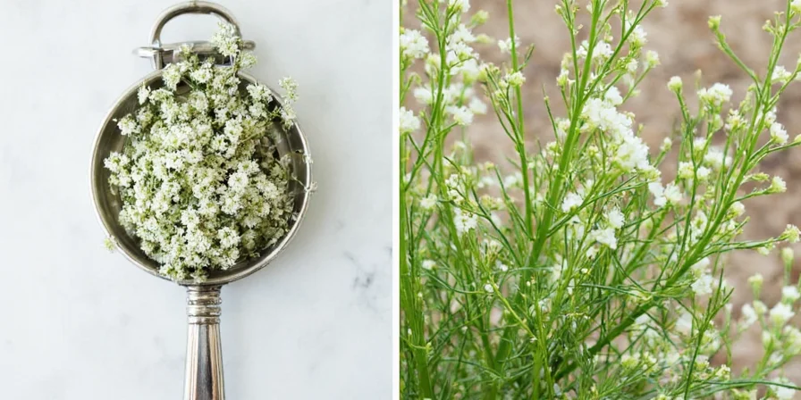 Dill flowers used in herb butter