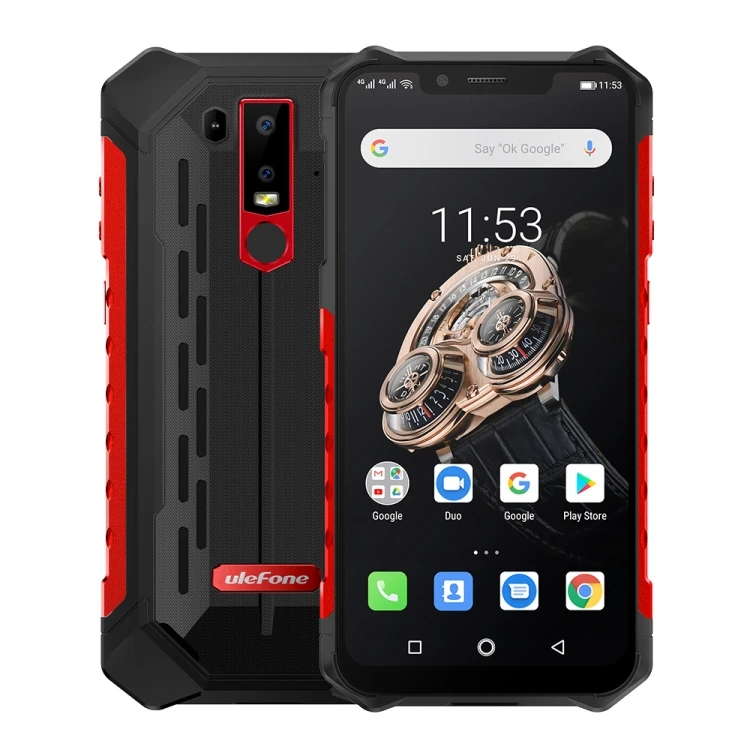 

Ulefone Armor 6S IP68/IP69K Rugged Phone Helio P70 Dual 4G & VoLTE 6GB+128GB Smartphone Face ID Fingerprint 5000mAh Battery