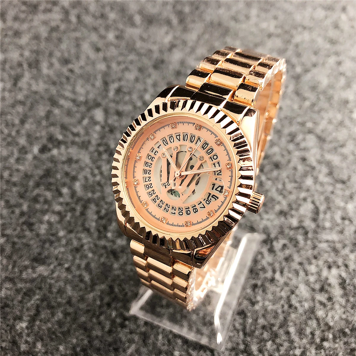 

shenzhen microprocessor design watch women titen turkish watches logo wristwatch factory hot sale on line, Gold