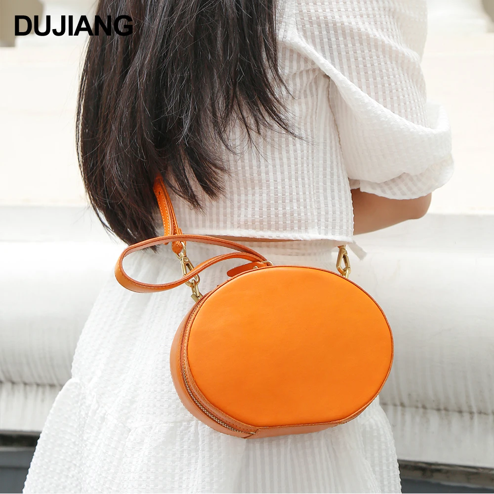 

Women Small Clutch Shoulder Evening Bags Ladies Genuine Leather Round Sling Bag For Girls, Black, gray, green