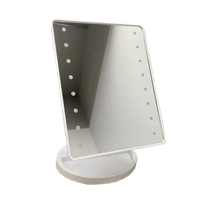 

Custom Logo Private Label Home Use Rectangular Black Pink White Desk Makeup Mirror Price, White/black