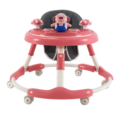 

2021 China Factory New design 6 wheels baby boys baby walker with push handle