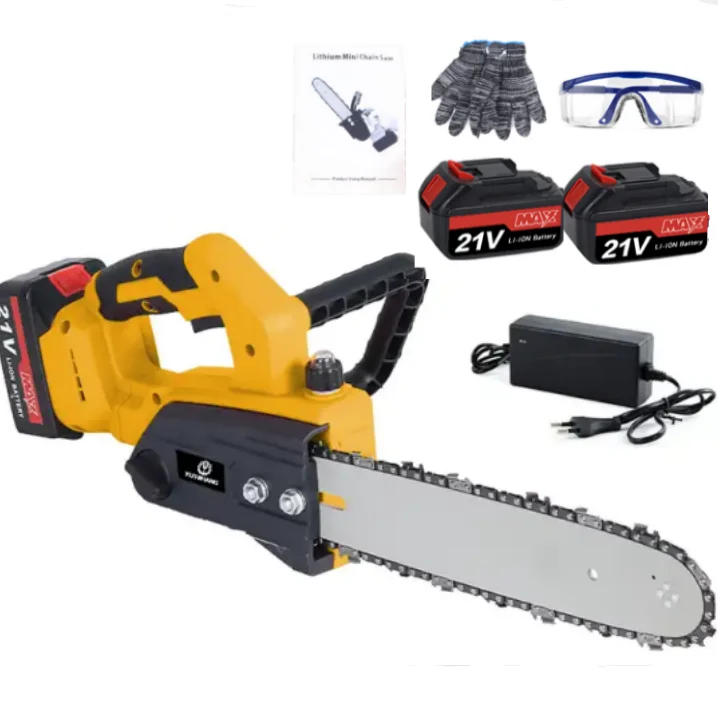 

Rechargeable Lithium Battery 12Inch Chainsaw Electric Brushless Motor power saws Cordless professional Electric Chainsaw