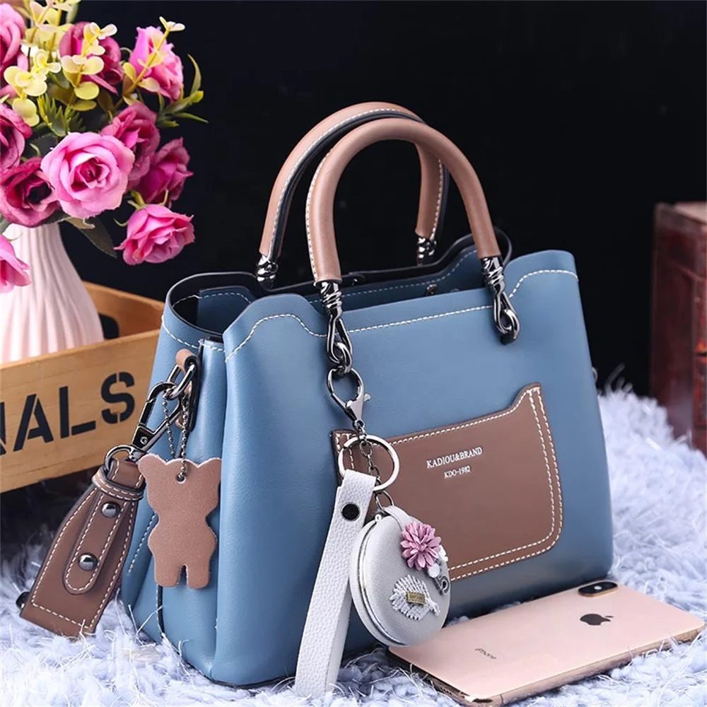 

Lady Bags European and American popular Simple Shoulder Messenger Women's Large packet Leather Womens Hand Bags Wholesale