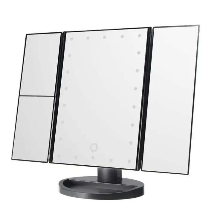 

Beauty Products For Women Folding Clamshell Makeup Cabinet With Mirror