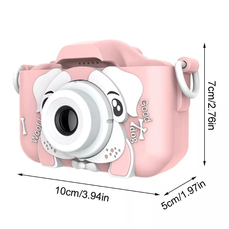 

HD 1080P Kids Digital Camera 20MP Children Camera with USB Charger Built-In Game Camera Shockproof Silicone Protection Cover