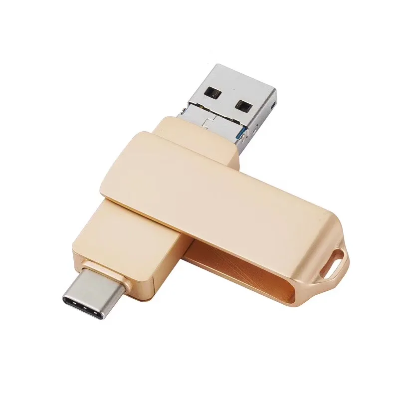 3 IN 1 usb pen drive 3.0 128gb For IOS Android mobile Instant Share or Transfer Files Phone OTG USB Flash Drives - ANKUX.COM