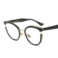 

SHINELOT M0149 Hot Selling Glasses Vintage Metal Frame Women Italian Eyewear Optics Fashion Decorative Eyeglasses