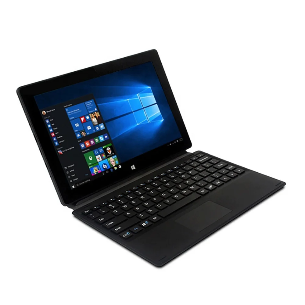 

Factory supply 2 in 1 N3450 Quad Core Windows Tablet 10.1 Inch 1280*800 IPS Tablet PC 4GB +64GB with Detachable Keyboard, Metal with dark blue