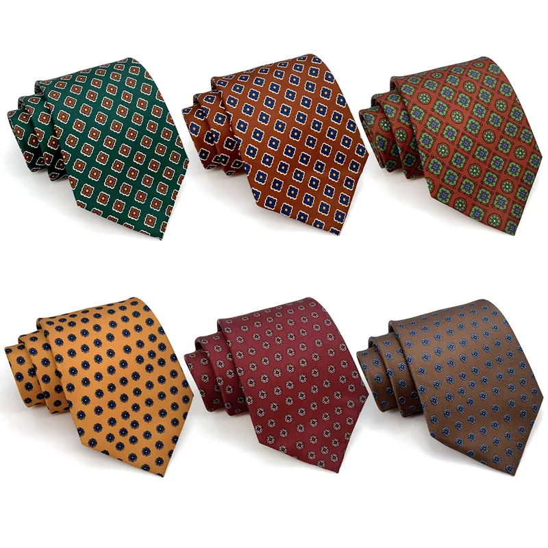 Floral Anti Pilling Hand Stitched 9CM Tie