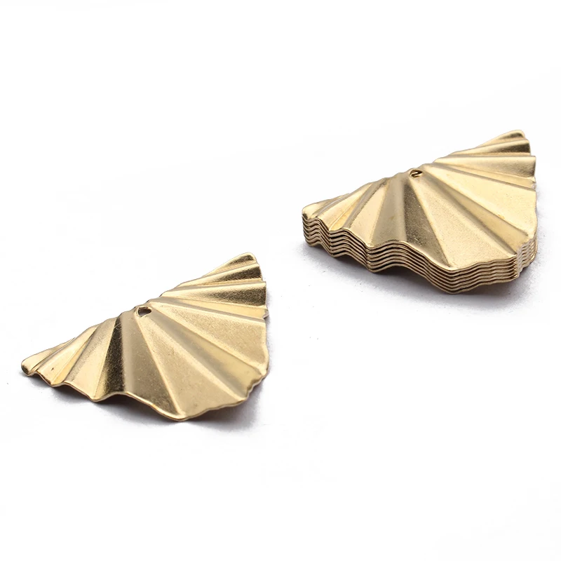 

Wholesale Raw Brass Charms  Triangle Leaf Charms Pendant Hanging Earring Charms For Jewelry Making DIY Findings Crafts