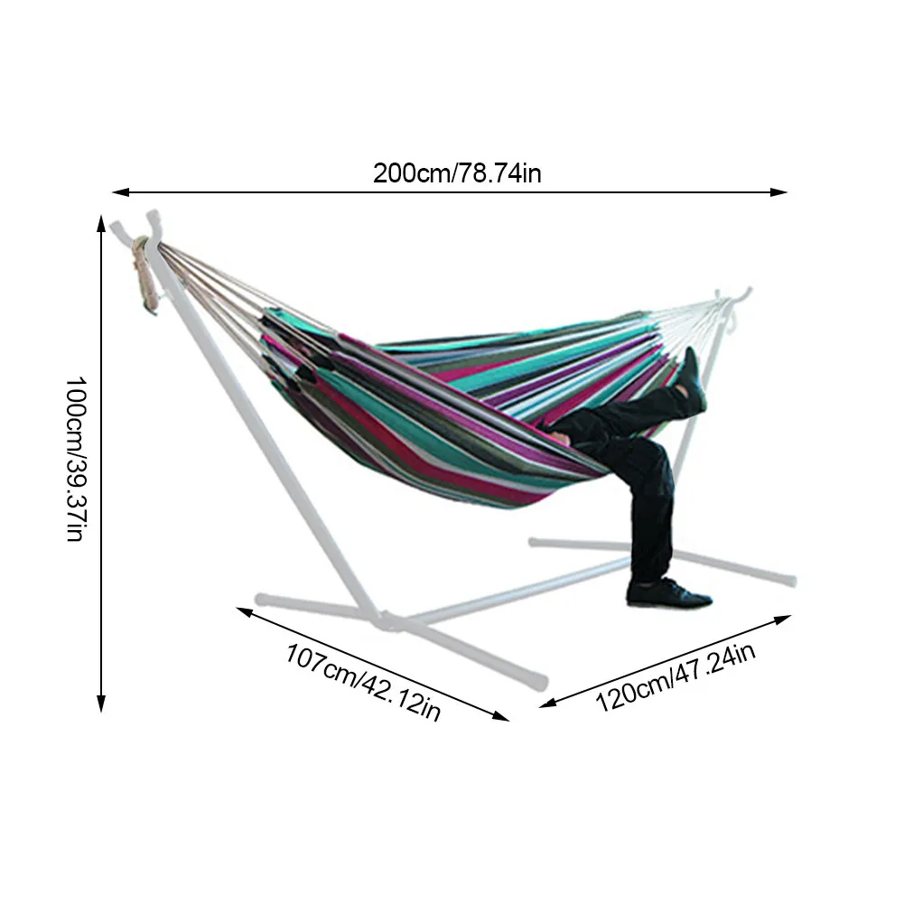 

Portable Hammock Canvas Multifunctional Safe Hammock for Outdoor travel Beach easy to fade after cleaning