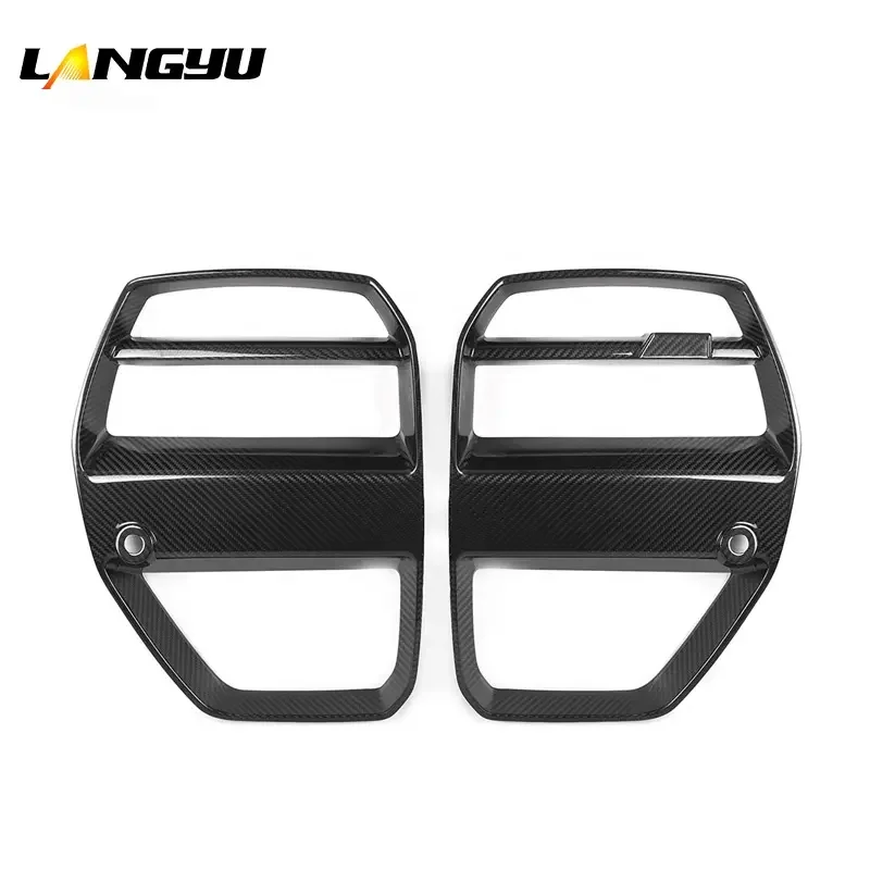 

Vehicle Exterior Tuning Accessories Dry Carbon Fiber Front Grille For BMW M3 M4 G80 G82 G83 V Style Dry Carbon Fiber Front Grill