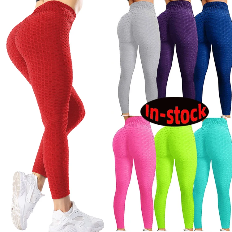 

Ruched Scrunch Butt Lifting Booty Anti Cellulite Workout High Waist Running Yoga Pants Women Gym Fitness Tights Leggings, Gray/black/white/blue/purple/red/navy blue