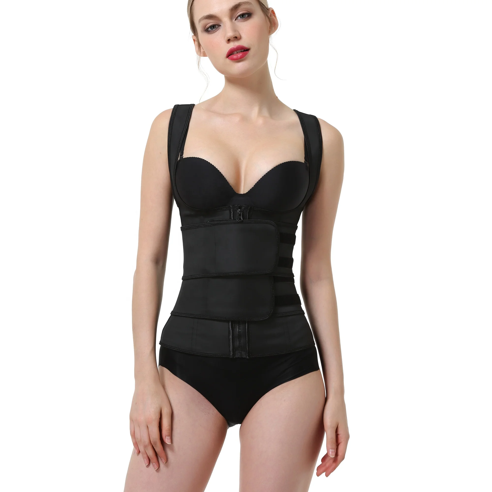 

Amazon Hot sale Slim Vest Latex Waist Trainer Belt Sticker Vest Shapewear