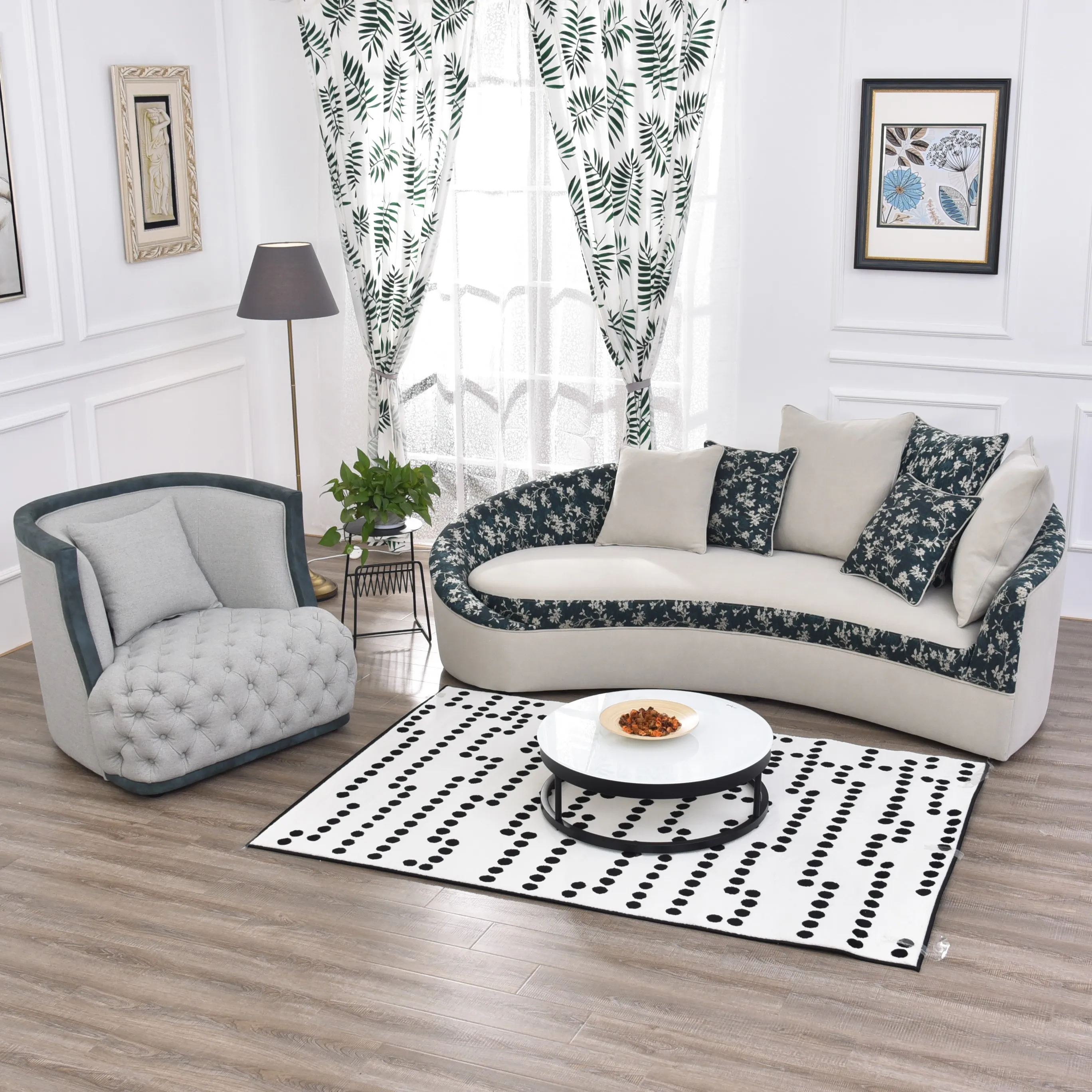 
Modern Household Living Room armchair Fabric Sofa classic MF 1921 