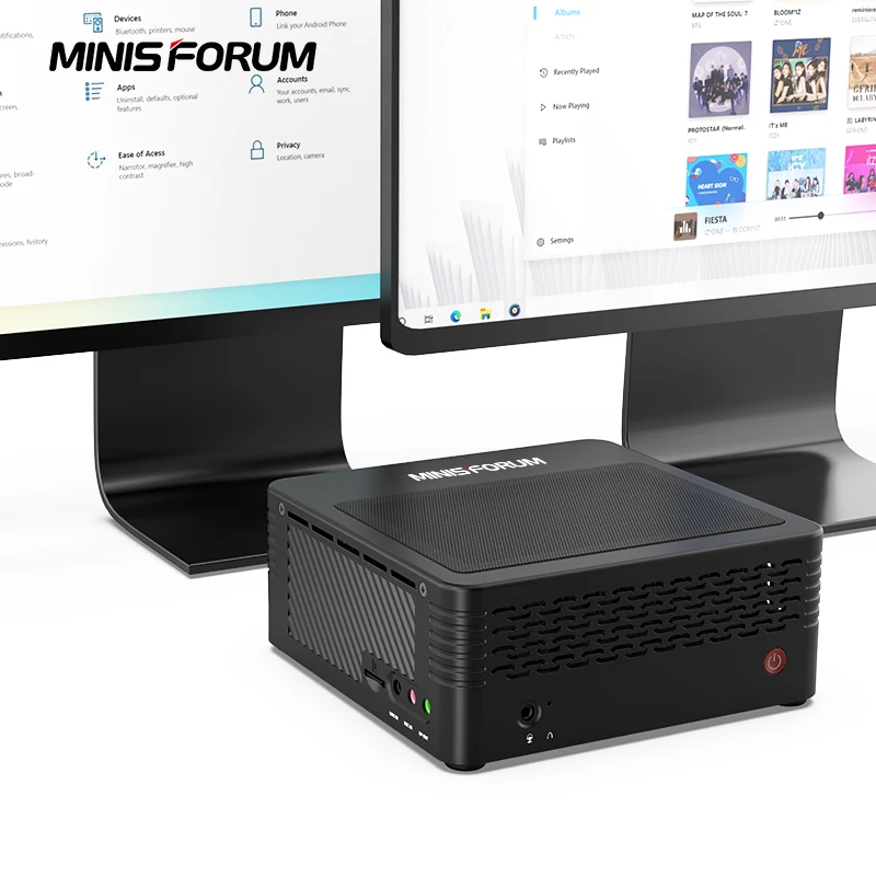 

MINISFORUM X400 NUC Mini Computer PC AMD Ryzen 7 PRO 4750G 8 Cores Windows10 WIFI BT HDMI Small Box PC DDR4 16G 512GB NVMe SSD