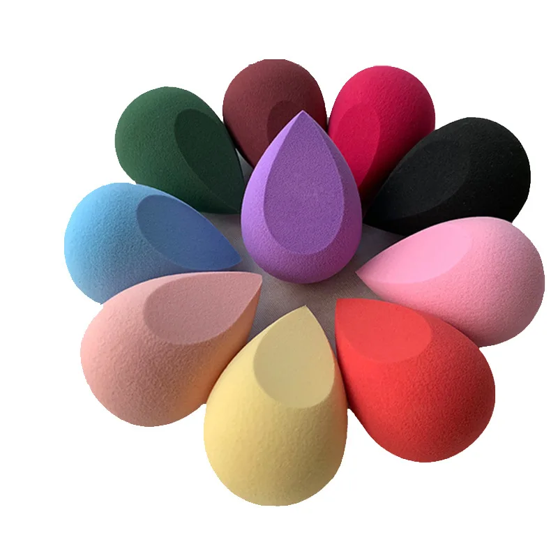 

Customized Multi color shape makeup sponge latex free soft blender beauty sponge, Black