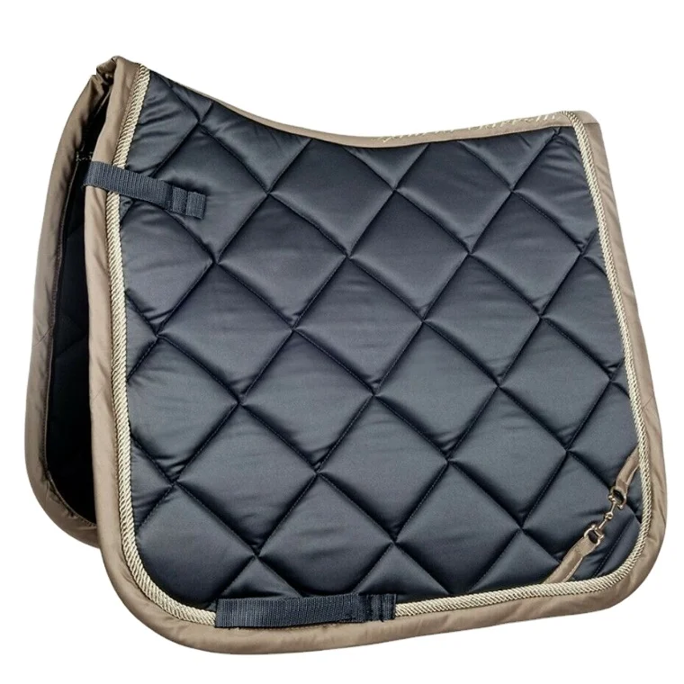 

High end satin horse saddle pad for equestrian equipment, Customized