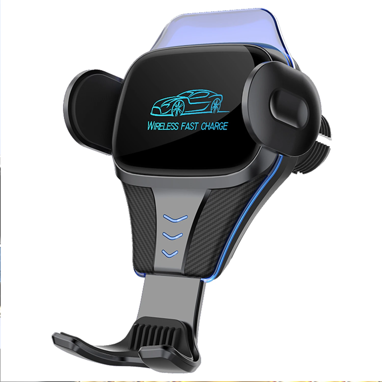 

15W Wireless Car Charger Automatic Clamping Fast Charging Phone Car Holder Mount for iPhone 12 For Samsung Smart Phones