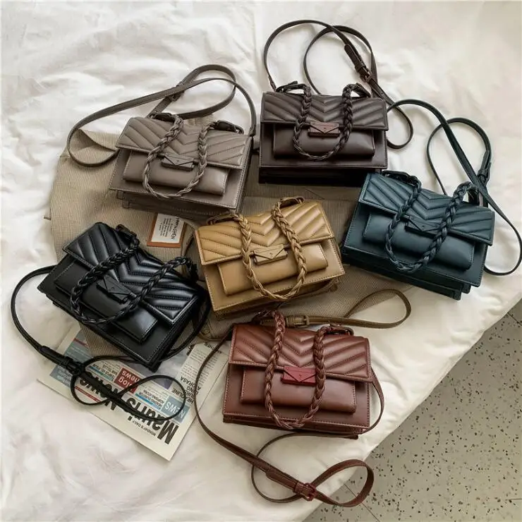 

2021 Wholesale stock purses factory promotion good quality lady shoulder tote handbag designer women handbags, 6 color