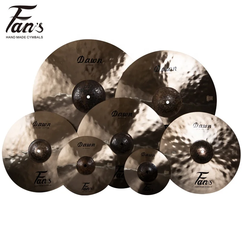 

High quality FANS Cymbals B20 100% handmade DAWN Series 5pcs Pack set DRUM