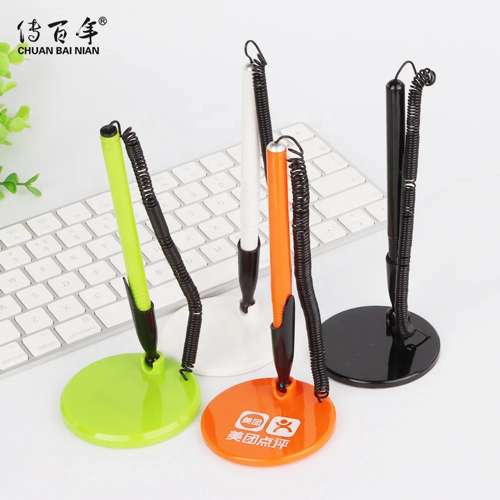 2021 New Design Promo Desk Stand Pen Plastic Counter Stick Table Pen